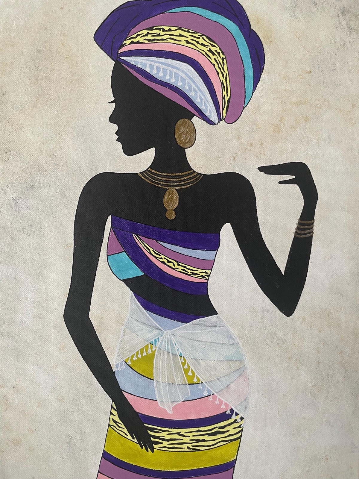 Œuvre originale Ayo par Sanja Sodic – Femmes du Monde.