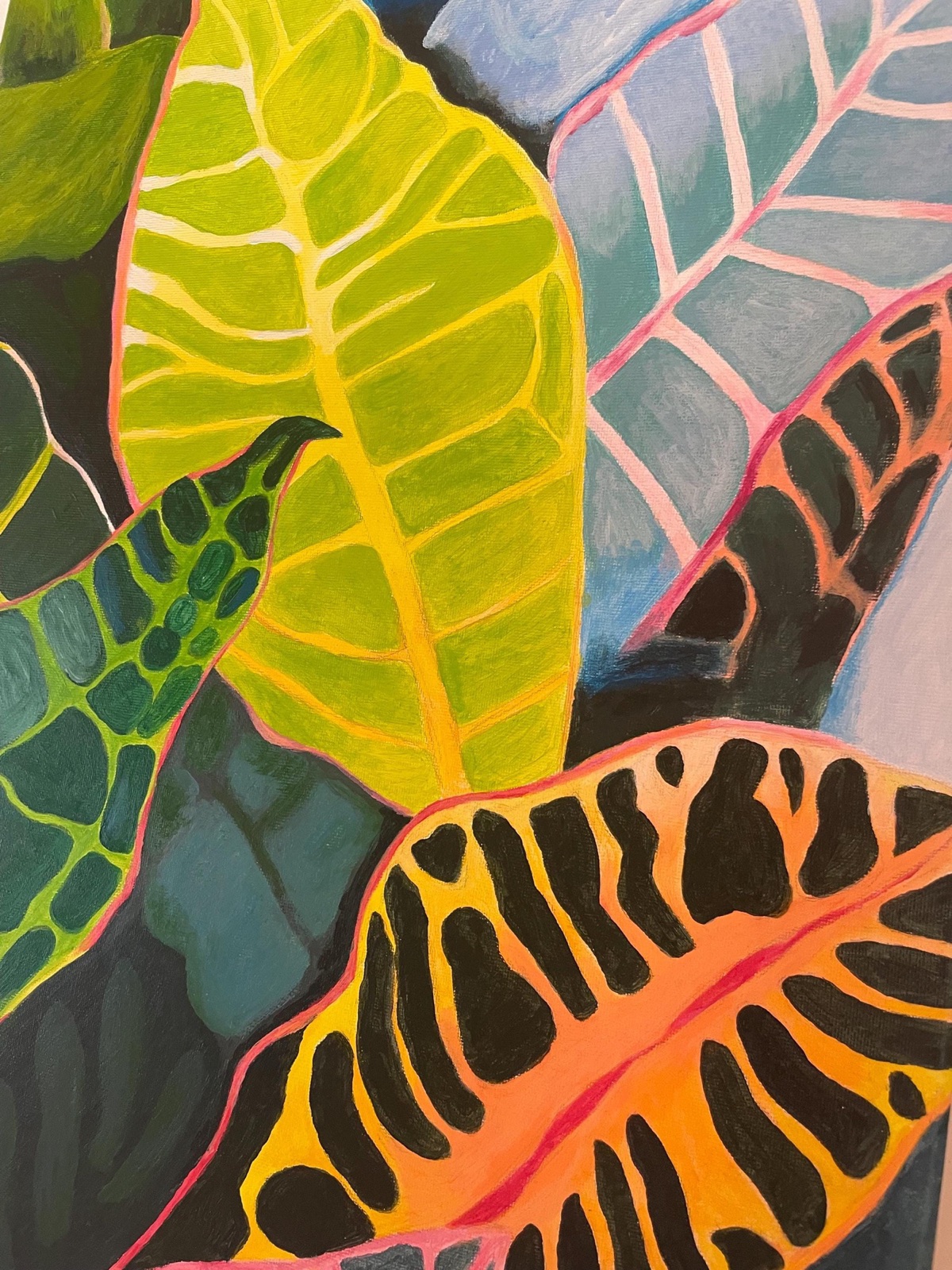 Œuvre originale Jungle Symphony par Sanja Sodic – Évasion Tropicale.