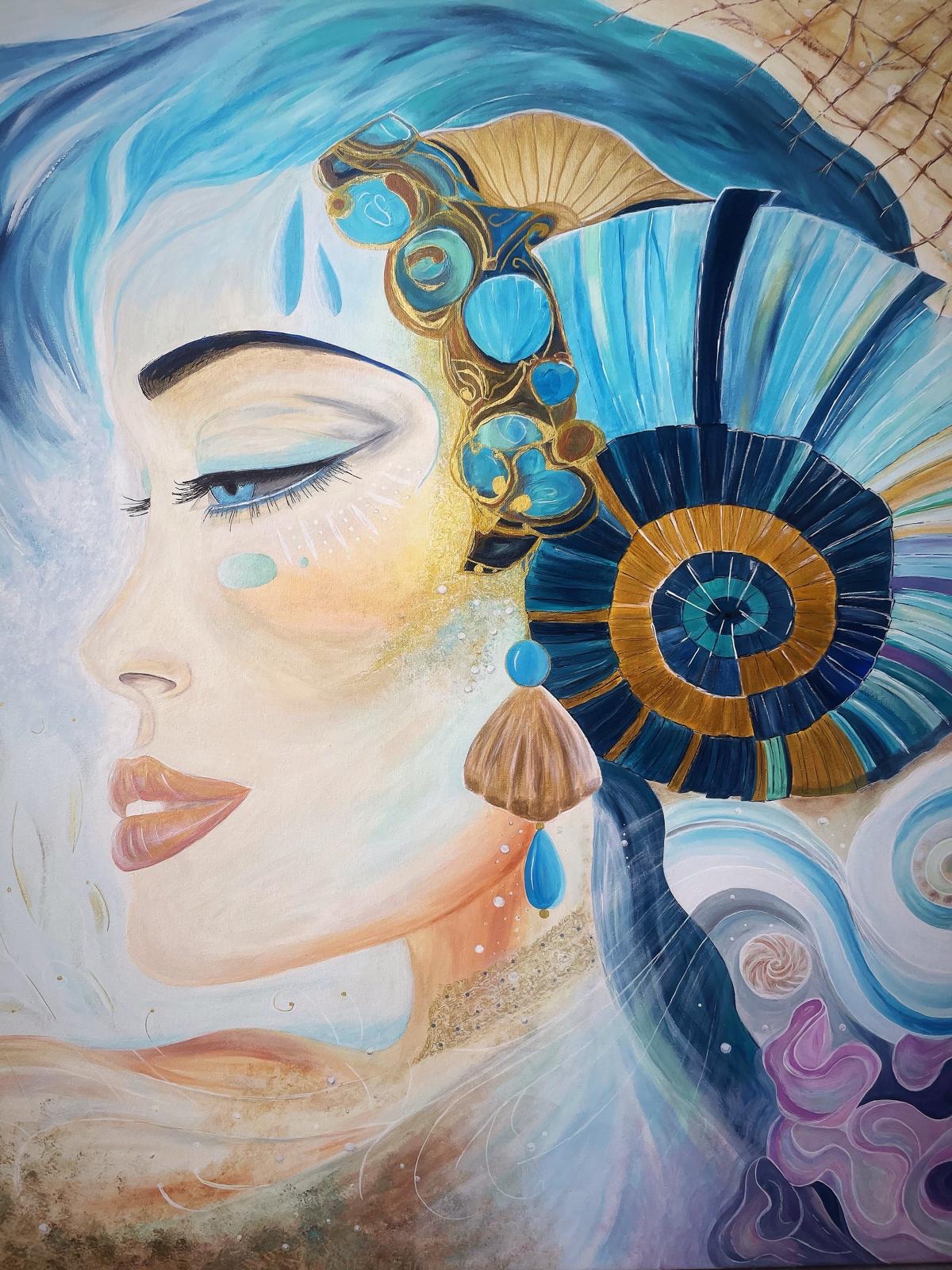 Œuvre originale Tides of Serenity par Sanja Sodic – Femmes du Monde.