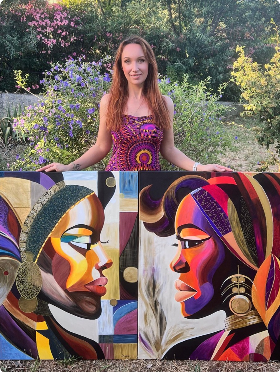 Sanja dans son atelier